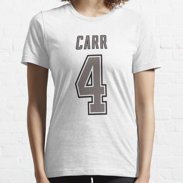 New Orleans Saints Jersey T Shirt - Women Black Carr #4 - BLACK