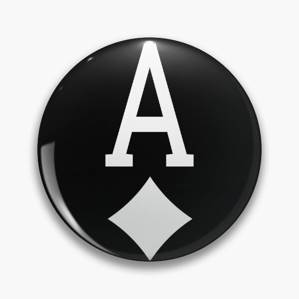 Item preview, Black and White Ace of diamonds card game designed and sold by FrenchsTuck.