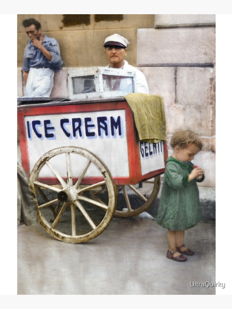 Italy, San Severo. Ice Cream Cart, 1944. by UltraQuirky