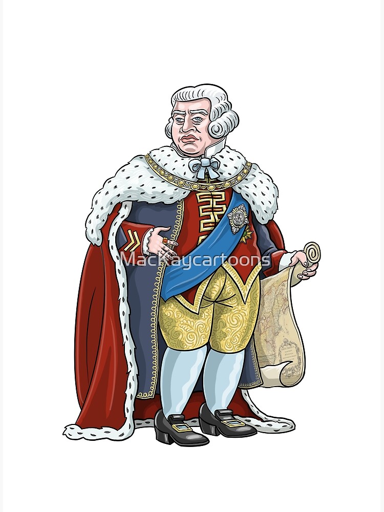 Poster « Roi George III (Conception 2) », par MacKaycartoons | Redbubble