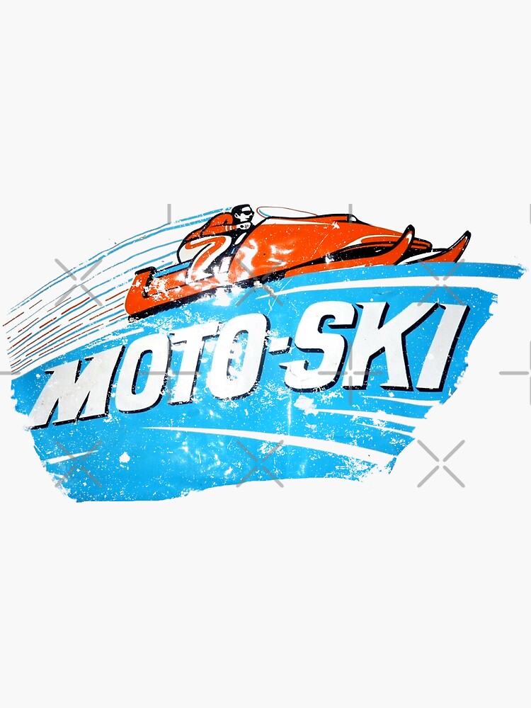 Moto-Ski Kiss-Cut Stickers Moto-Ski Kiss-Cut Stickers