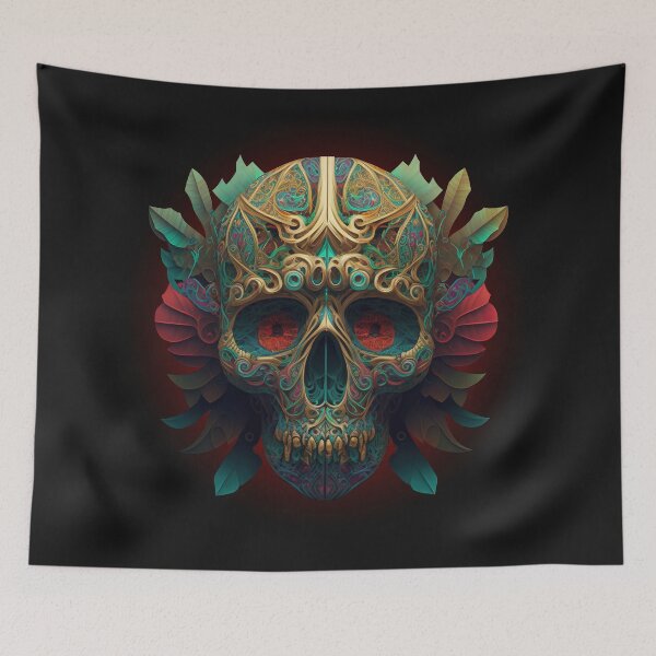 Item preview, Psychedelic Skull designed and sold by SerhiiArt.