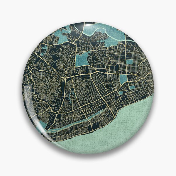 Item preview, Santo Domingo City Map of Dominican Republic - Summer designed and sold by deMAP.