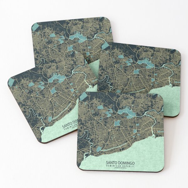 Item preview, Santo Domingo City Map of Dominican Republic - Summer designed and sold by deMAP.