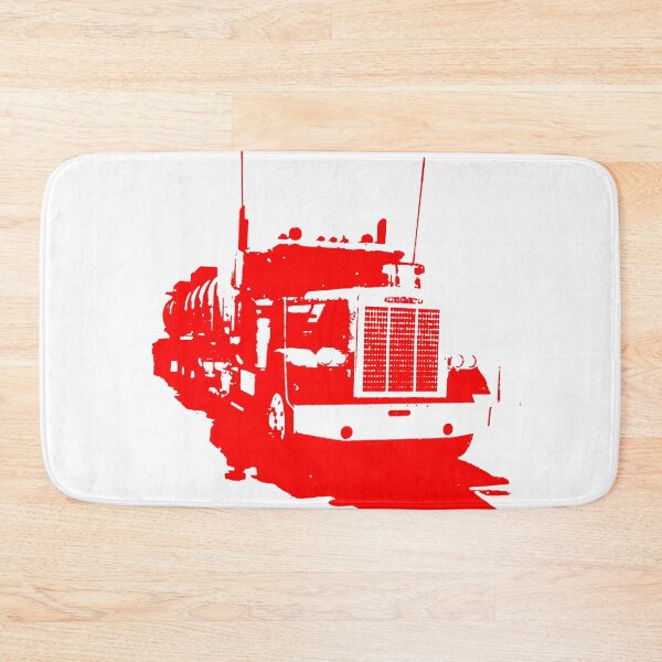 Item preview, Freightliner classic 1980s big rig truck monoblock red designed and sold by soitwouldseem.