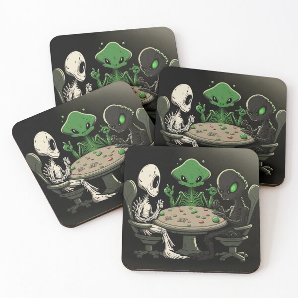 Item preview, Poker player, Poker face, Funny alien art designed and sold by YZO-Design.