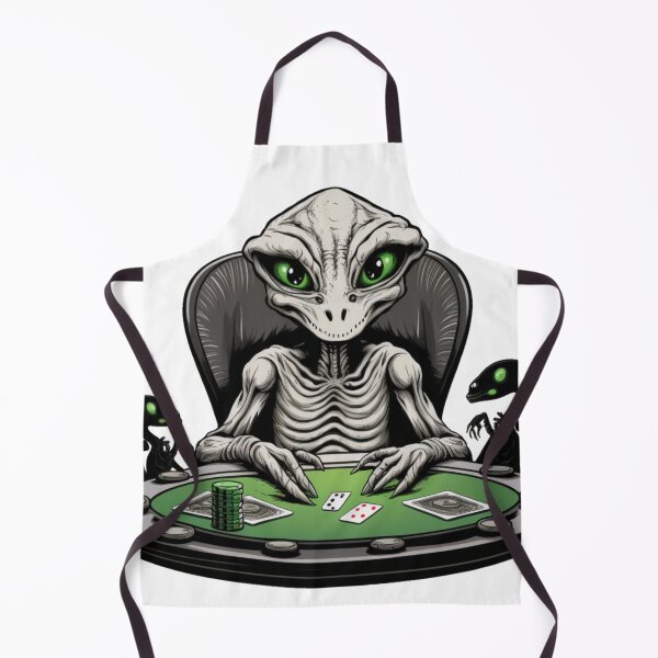 Item preview, Poker player, Bluff Poker face, Funny alien art designed and sold by YZO-Design.