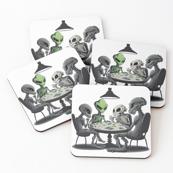 Item preview, Poker player, Poker face, Funny alien art designed and sold by YZO-Design.
