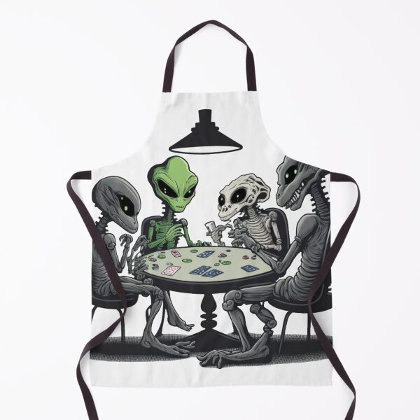 Item preview, Poker player, Poker face, Funny alien art designed and sold by YZO-Design.