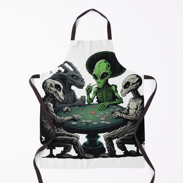 Item preview, Poker player, Poker face, Funny alien art designed and sold by YZO-Design.