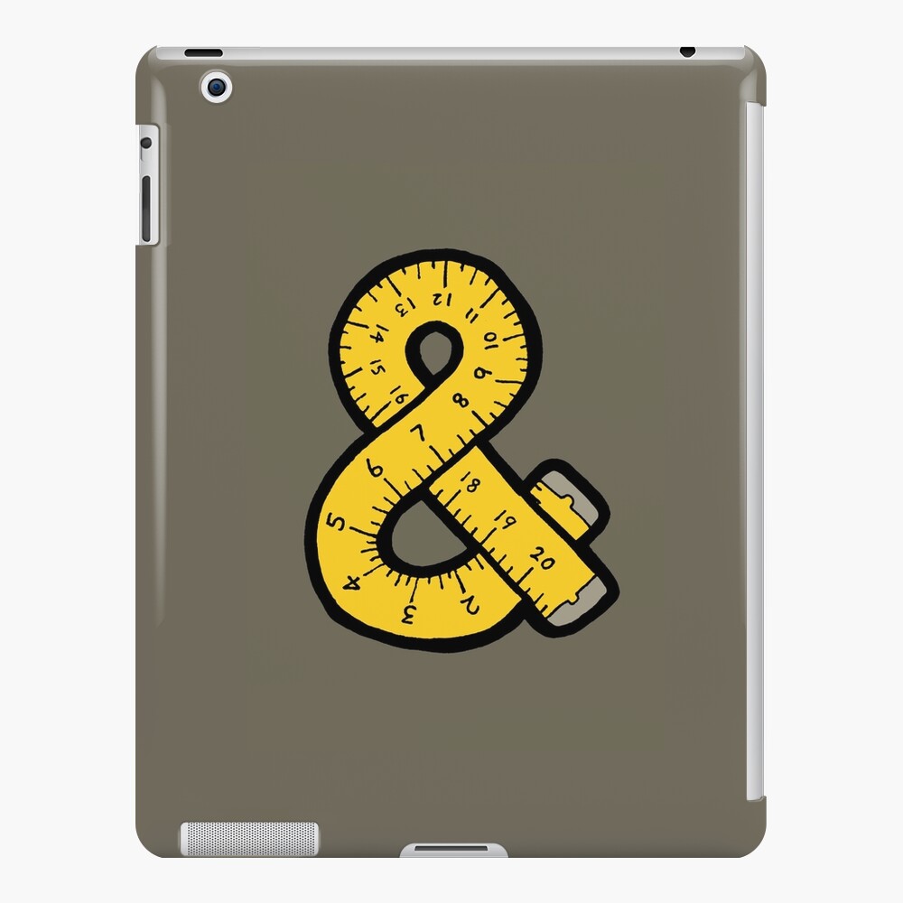 Ampersand Measuring Tape iPad Case & Skin
