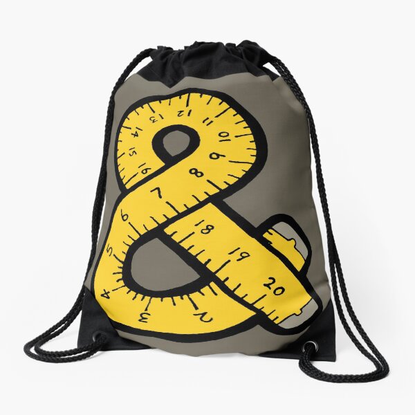 Ampersand Measuring Tape Drawstring Bag