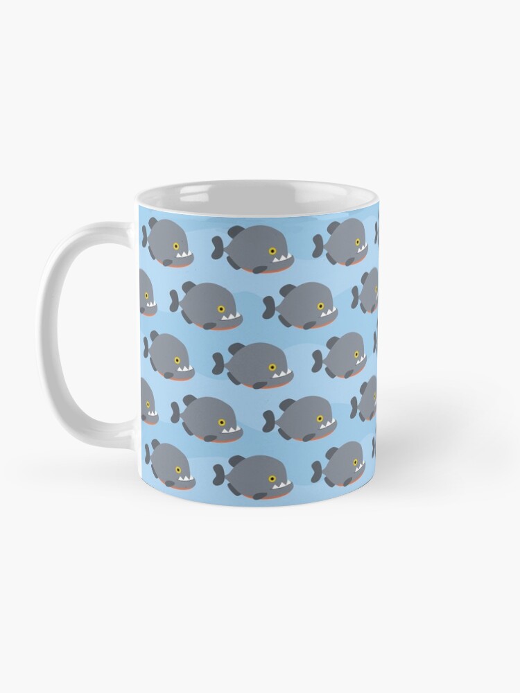 Thumbnail 3 of 6, Coffee Mug, A school of piranhas designed and sold by petitspixels.