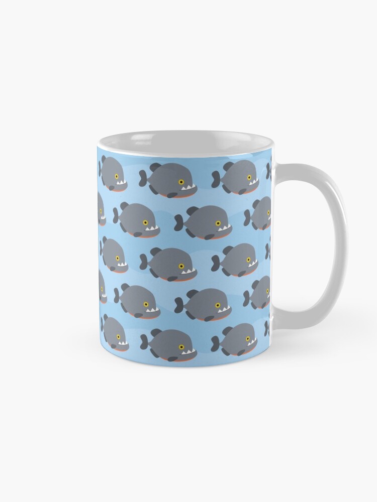 Thumbnail 5 of 6, Coffee Mug, A school of piranhas designed and sold by petitspixels.