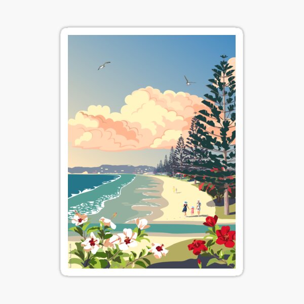 Orewa Beach, New Zealand Sticker