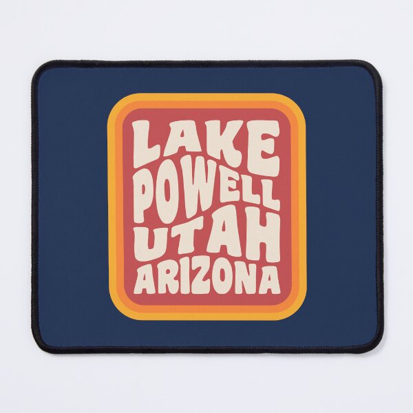 Item preview, Lake Powell Utah Arizona Typography Badge Hiking designed and sold by yelly123.