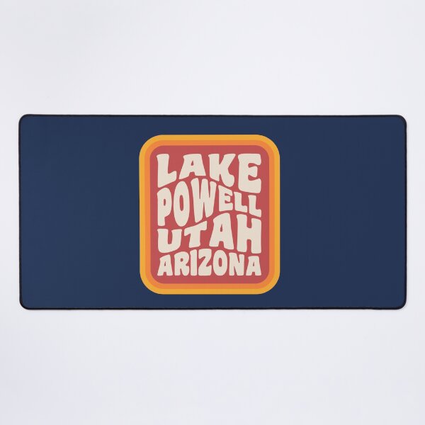 Item preview, Lake Powell Utah Arizona Typography Badge Hiking designed and sold by yelly123.