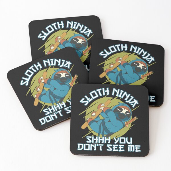 Item preview, Funny Sloth Ninja "Shhhh You Don't See Me" Ninja Sloth  designed and sold by Designs-By-Zar.
