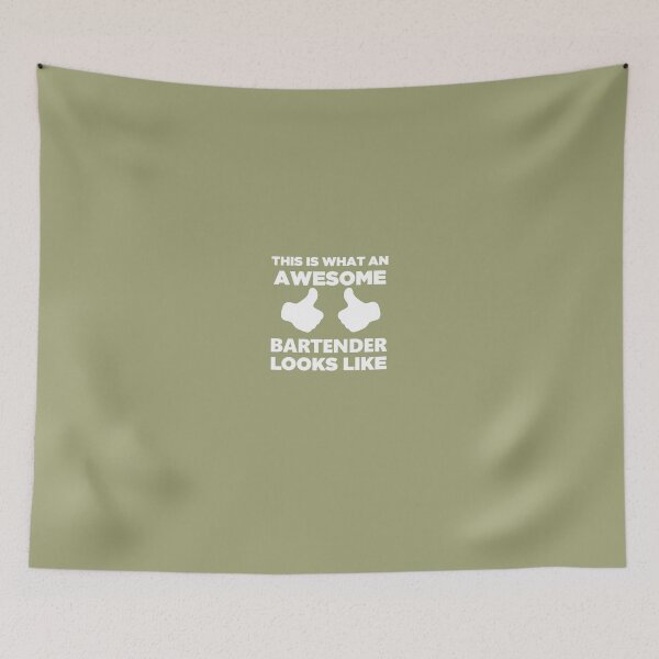 Item preview, What An Awesome Bartender Looks Like Cute designed and sold by AlwaysAwesome.