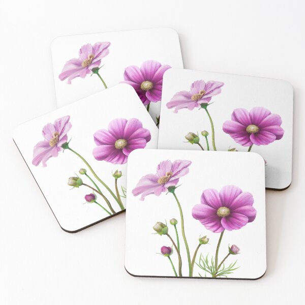 Artikelvorschau, Lila Kosmosblumen entworfen und verkauft von Vanover Designs.