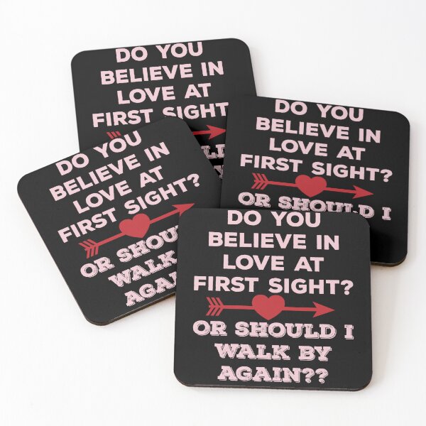 Item preview, Do You Believe In Love At First Sight? - Funny Valentine's Day Design designed and sold by DerekJSmith.
