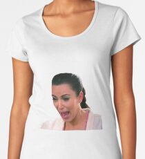 Kim K Crying Face Women's Premium T-Shirt