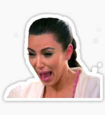 Kim K Crying Face Sticker