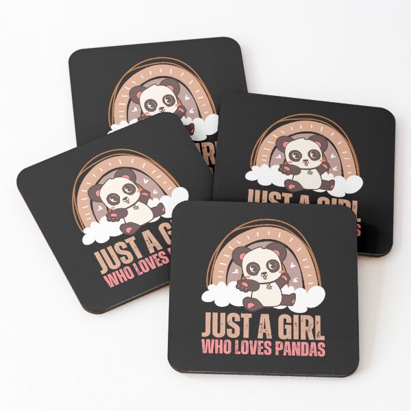 Item preview, Just A Girl Who Loves Pandas designed and sold by AmberSiraj.