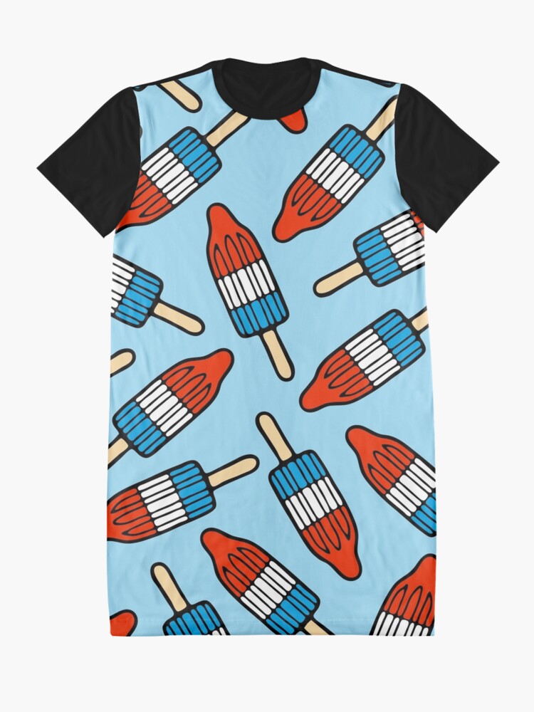 Alternate view of Rocket Popsicle Pattern Graphic T-Shirt Dress