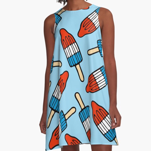 Rocket Popsicle Pattern A-Line Dress
