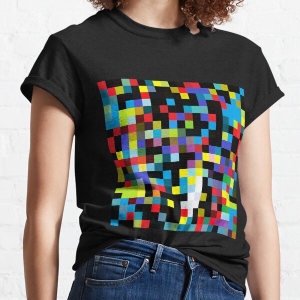 Fine Multi-Colored Square Cells of the Structure of the Universe #Universe #MultiColored #Structure Classic T-Shirt