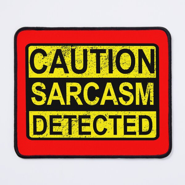 Item preview, Caution: Sarcasm Detected Funny Sarcastic Humor & Quotes Distressed designed and sold by BazaarTrades.