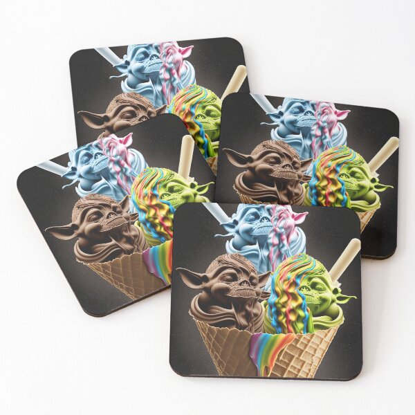 Item preview, Colorful ice cream creature flavours designed and sold by osssoconcept.