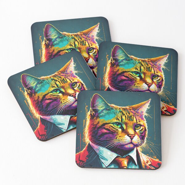 Item preview, Cat in suit with tie. Corporate Cat. Cat portrait. designed and sold by ColorfulAnimals.