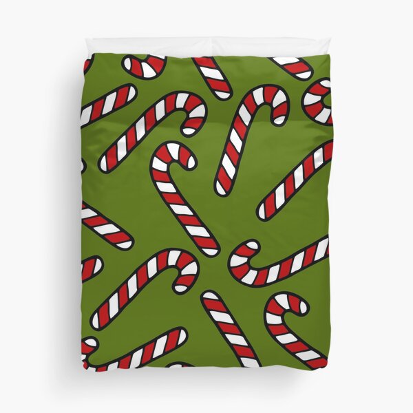 Candy Cane Pattern Duvet Cover