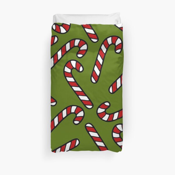 Candy Cane Pattern Duvet Cover