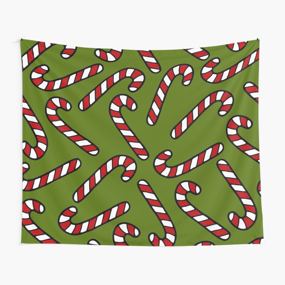 Candy Cane Pattern Wall Tapestry