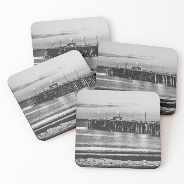 Item preview, Achromo Cali-Pismo Beach, California Black and White Photography designed and sold by BossyCatHome.