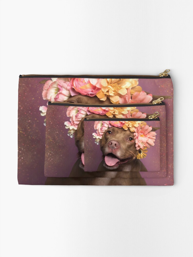 Alternate view of Flower Power, Topaz Zipper Pouch