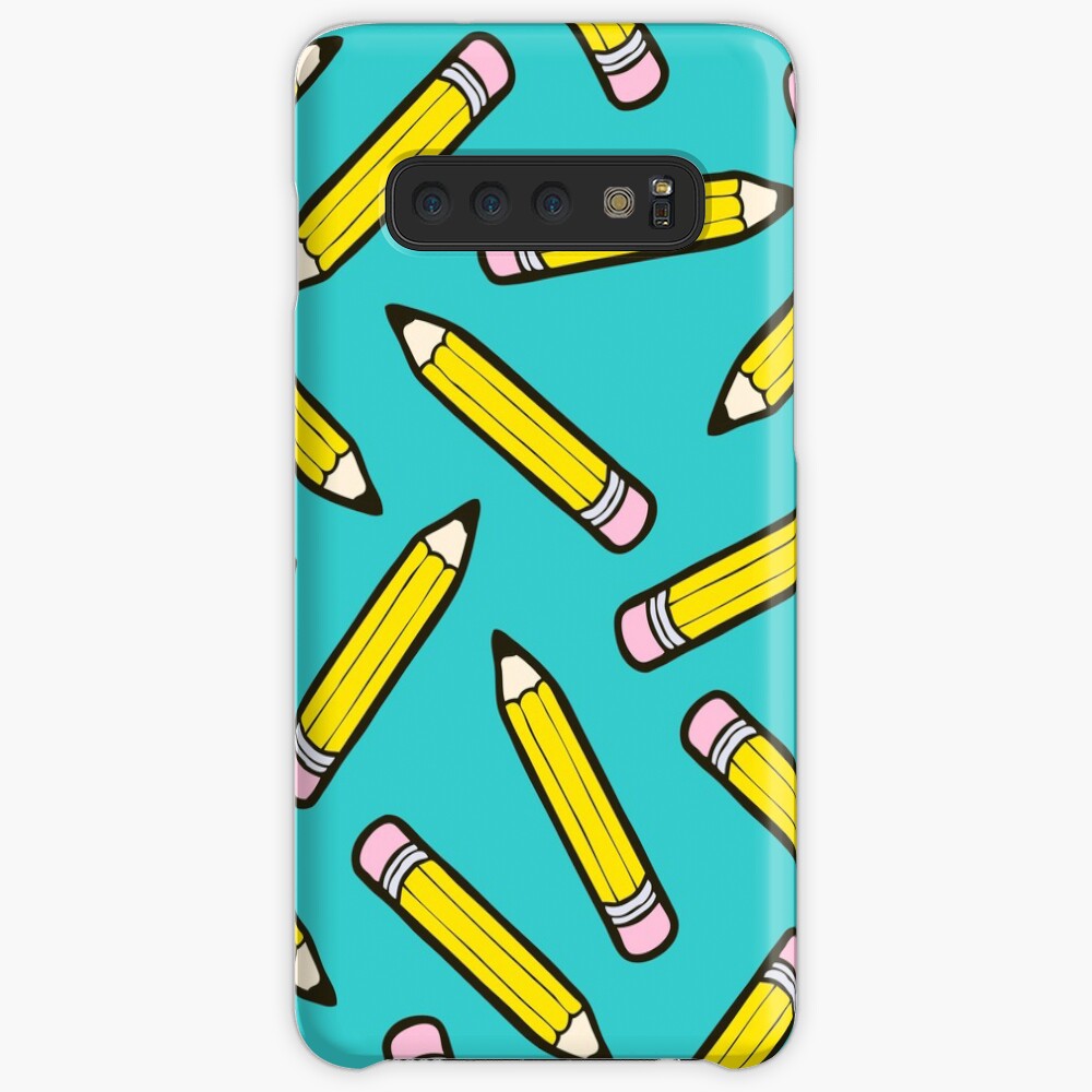 Pencil Power Blue Pattern Samsung Galaxy Snap Case