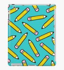 Pencil Power Blue Pattern iPad Case/Skin
