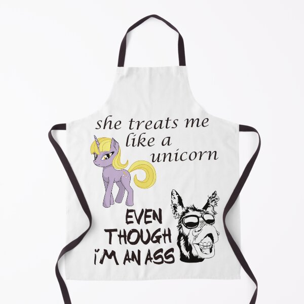 Item preview, She Treats Me Like A Unicorn, Even Though I'm An Ass - Funny Valentine's Day Design designed and sold by DerekJSmith.