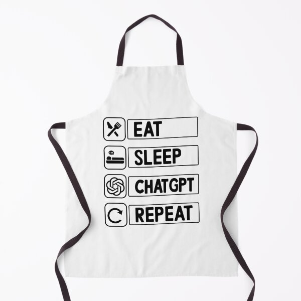 Item preview, Eat Sleep ChatGPT Repeat designed and sold by Nepaz-Designs.