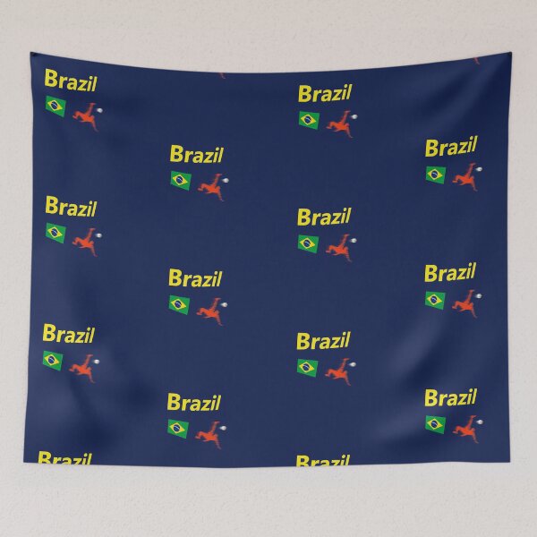 Item preview, Brazil  Soccer abstract design  designed and sold by lobodelnoir.