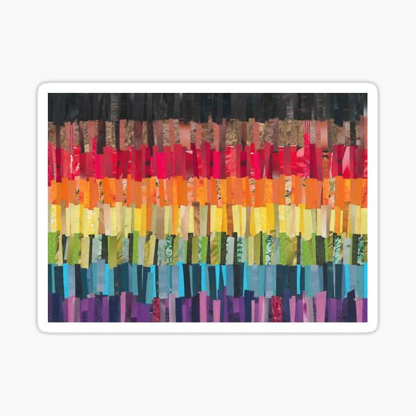 Philadelphia Gay Pride Flag Collage Sticker