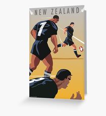 Kickoff Rugby New Zealand Greeting Card