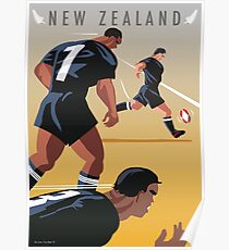 Kickoff Rugby New Zealand Poster