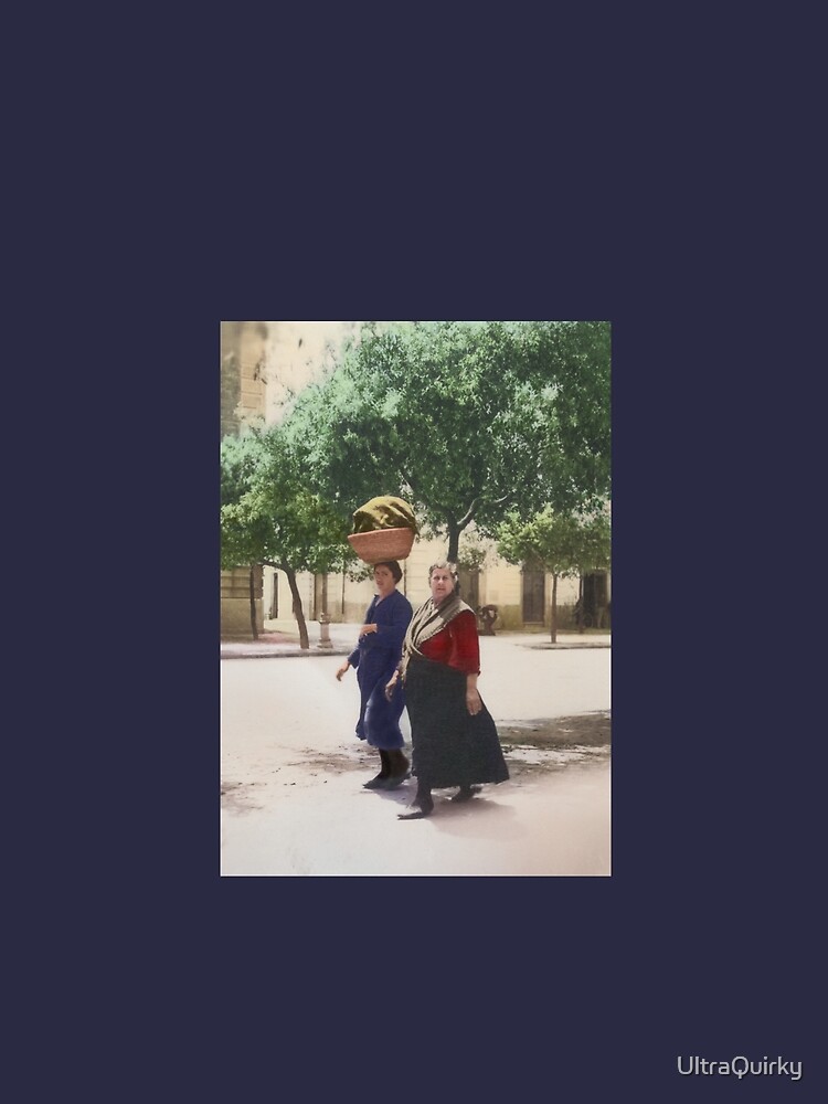 Italy, San Severo. Two Women Walking, 1944. by UltraQuirky