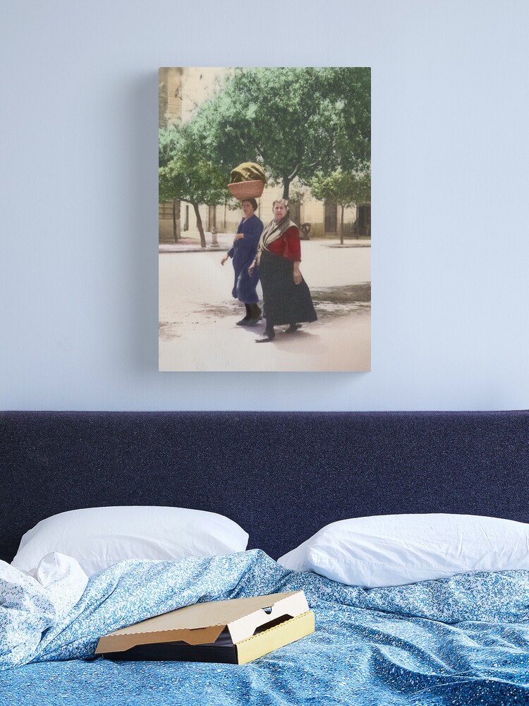 Thumbnail 1 of 3, Canvas Print, Italy, San Severo. Two Women Walking, 1944. designed and sold by UltraQuirky.