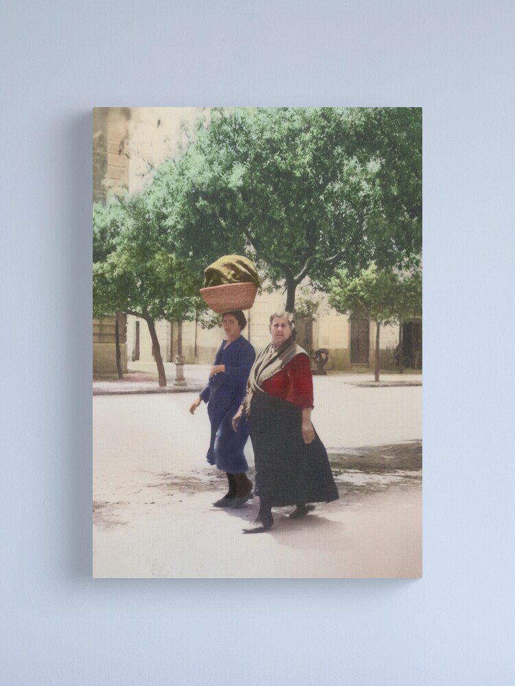 Thumbnail 2 of 3, Canvas Print, Italy, San Severo. Two Women Walking, 1944. designed and sold by UltraQuirky.